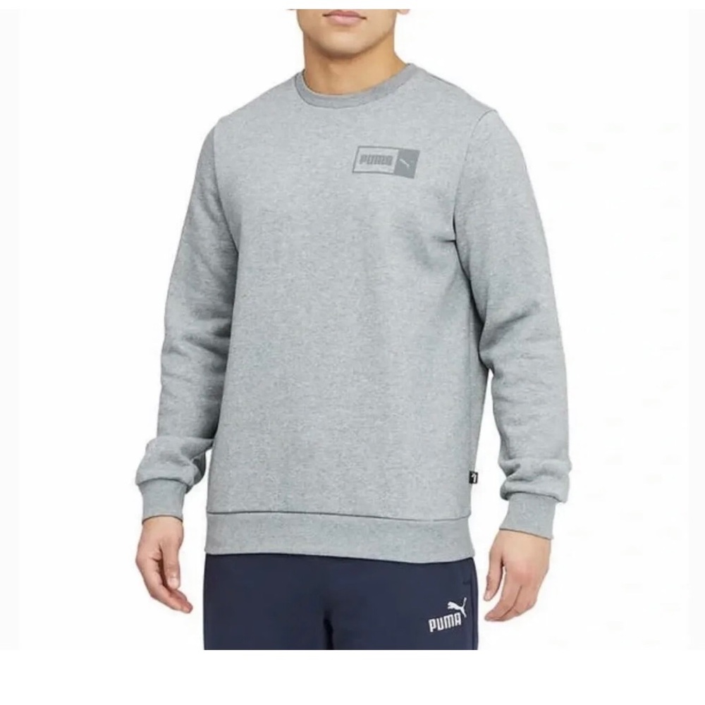 puma mens fleece crewneck sweatshirt
